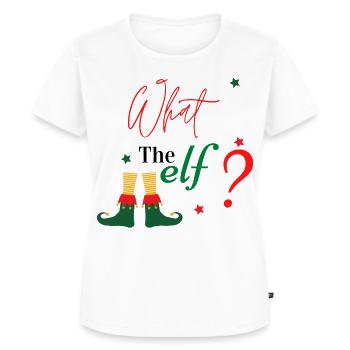 Quoi, l’elfe ? - T-shirt Premium bio Femme - blanc - Devant - AI Model Female 172 dark (172cm)