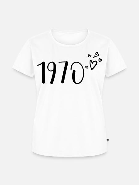 1970 - Frauen Premium Bio T-Shirt - Weiß