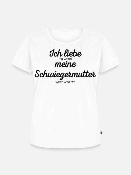 Ich liebe meine Schwiegermutter - Frauen Premium Bio T-Shirt - Weiß
