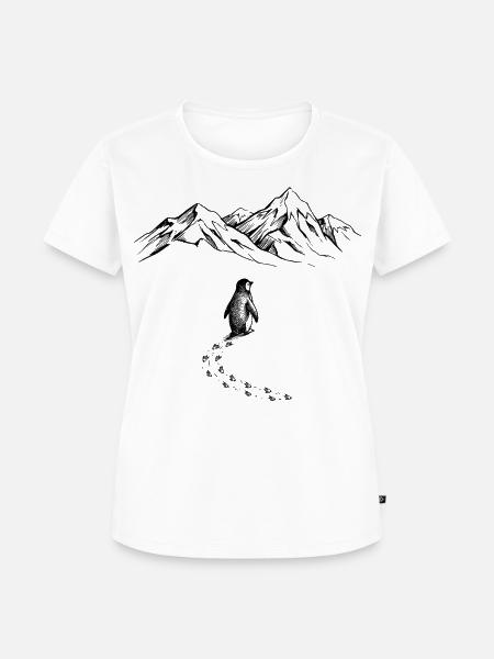 Pinguin Antarktis - Frauen Premium Bio T-Shirt - Weiß