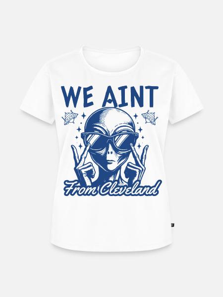 Lustiges Alien-T-Shirt - Frauen Premium Bio T-Shirt - Weiß
