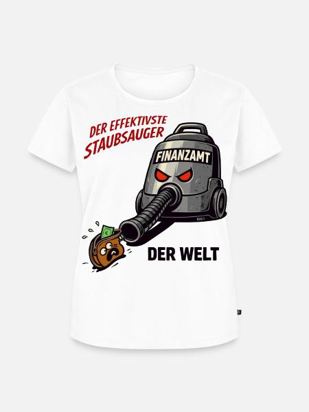 Finanzamt Staubsauger - Frauen Premium Bio T-Shirt - Weiß