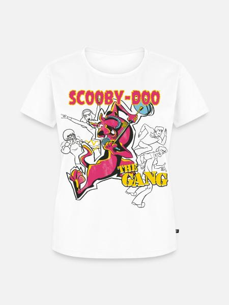 Scooby-Doo Featuring The Gang - Frauen Premium Bio T-Shirt - Weiß