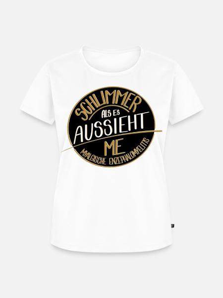 Schlimmer als es aussieht, ME  - Frauen Premium Bio T-Shirt - Weiß