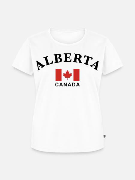 Alberta, Kanada - Frauen Premium Bio T-Shirt - Weiß