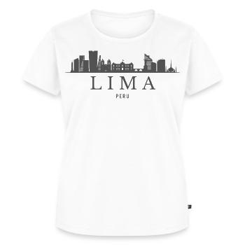 Lima Peru, Lima's skyline - Women's Premium Organic T-shirt - white - Front - AI Model Female 172 dark (172cm)