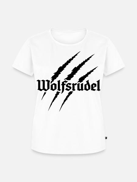 Wolfsrudel - Frauen Premium Bio T-Shirt - Weiß