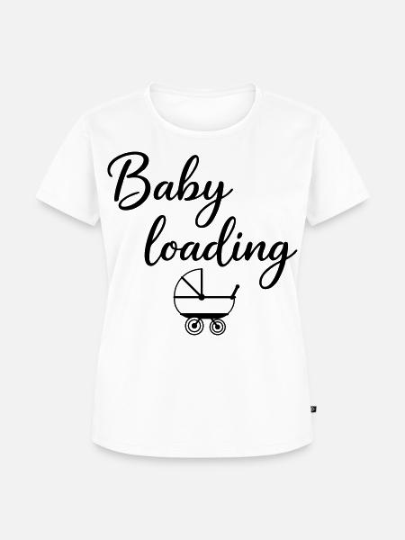 Baby loading - Frauen Premium Bio T-Shirt - Weiß