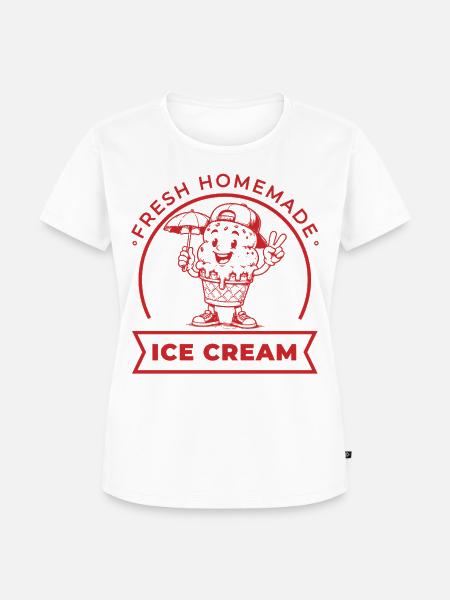 Fresh Homemade mit Schirm und Cap - Frauen Premium Bio T-Shirt - Weiß