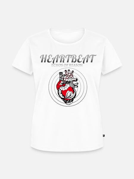 HEARTBEAT - Echos of Reason - Frauen Premium Bio T-Shirt - Weiß