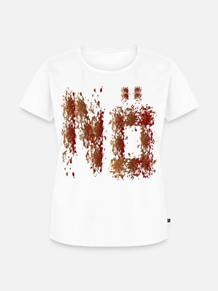 Nein Nö Flecken - Frauen Premium Bio T-Shirt - Weiß