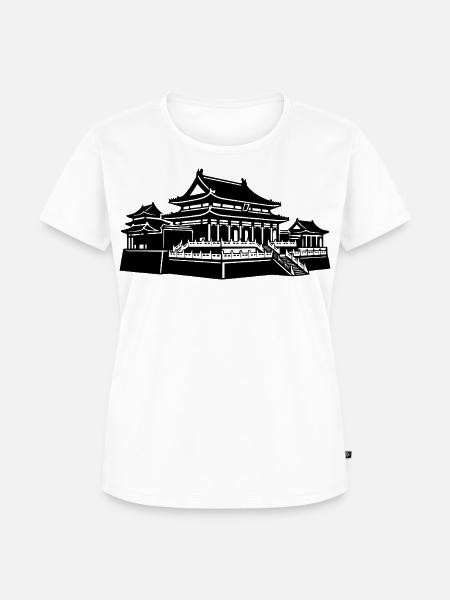 Verbotene Stadt Kaiserpalast Peking - Frauen Premium Bio T-Shirt - Weiß