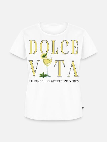 Dolce Vita Zitronen-Cocktail - Frauen Premium Bio T-Shirt - Weiß