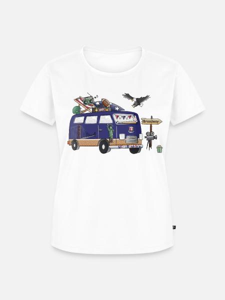 USA Camper Wohnmobil - Frauen Premium Bio T-Shirt - Weiß