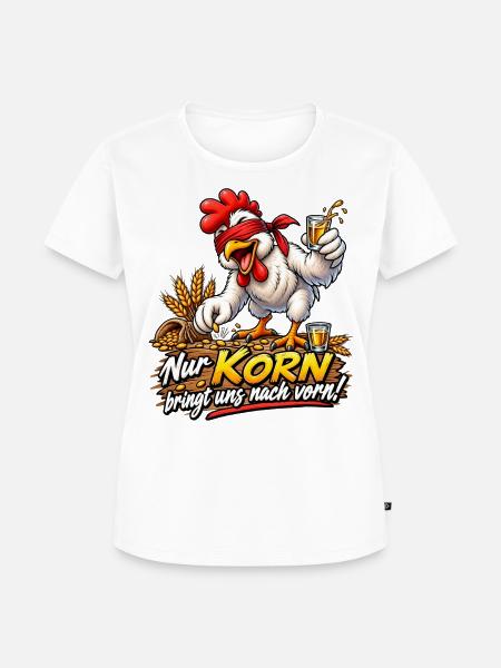 Kornhuhn  - Frauen Premium Bio T-Shirt - Weiß