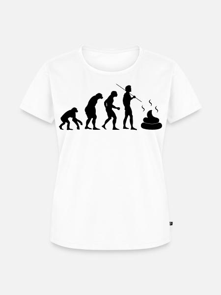 Darmentwicklung (Schwarz) - Frauen Premium Bio T-Shirt - Weiß