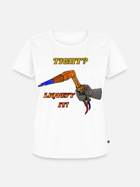 Verflüssige es fest - Frauen Premium Bio T-Shirt - Weiß