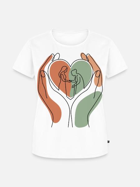 Liebevolle Altenpflege - Frauen Premium Bio T-Shirt - Weiß