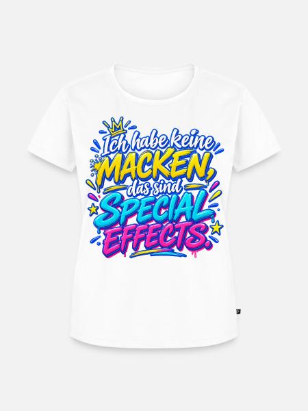 Special Effects: Mackenfrei - Frauen Premium Bio T-Shirt - Weiß