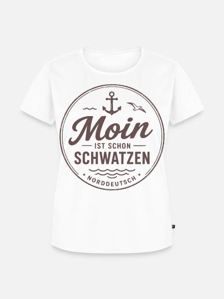 Norddeutscher Küstenhumor - Frauen Premium Bio T-Shirt - Weiß