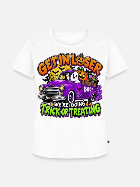 Halloween-Fahrt - Frauen Premium Bio T-Shirt - Weiß