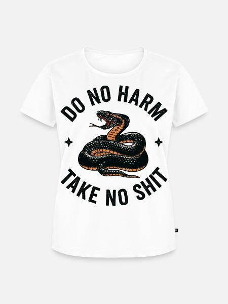 Do no harm - Frauen Premium Bio T-Shirt - Weiß