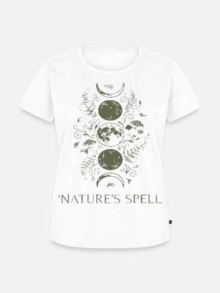 Naturzauber Kreislauf Muster - Frauen Premium Bio T-Shirt - Weiß