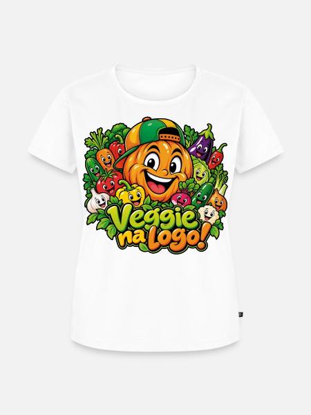 Veggie na Logo - Frauen Premium Bio T-Shirt - Weiß