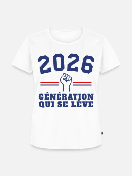Aufstieg der Generation 2026 - Frauen Premium Bio T-Shirt - Weiß