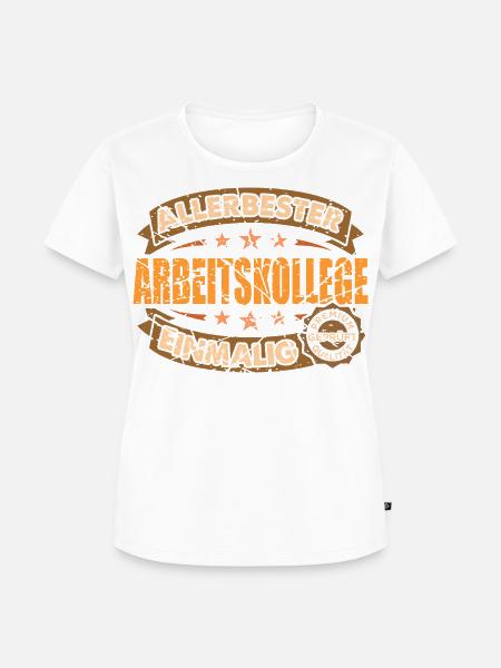 Allerbester Arbeitskollege Einmalig Geschenk - Frauen Premium Bio T-Shirt - Weiß