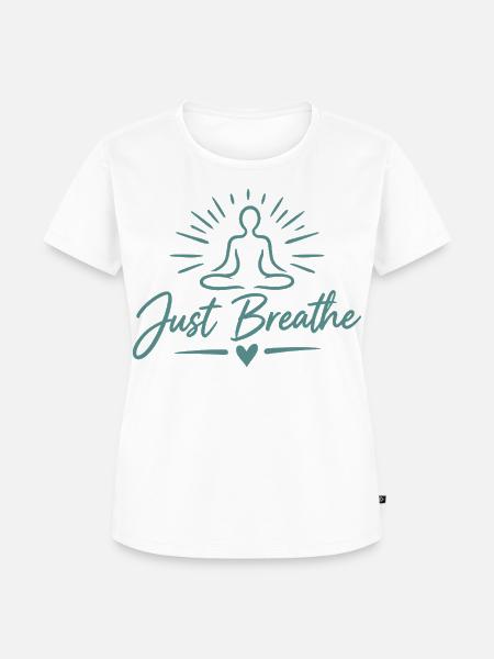 Yogasitz Achtsankeit Entspannung - Frauen Premium Bio T-Shirt - Weiß