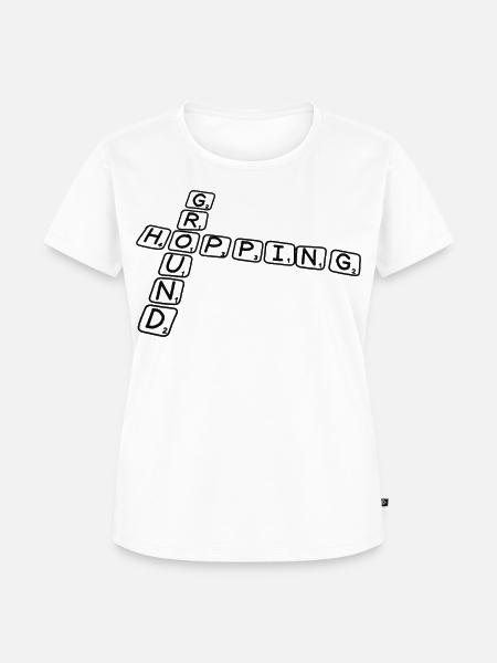 Groundhopping - Frauen Premium Bio T-Shirt - Weiß