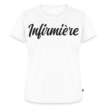 Krankenschwester - Frauen Premium Bio T-Shirt - Weiß - Vorne - AI Model Female 172 dark (172cm)