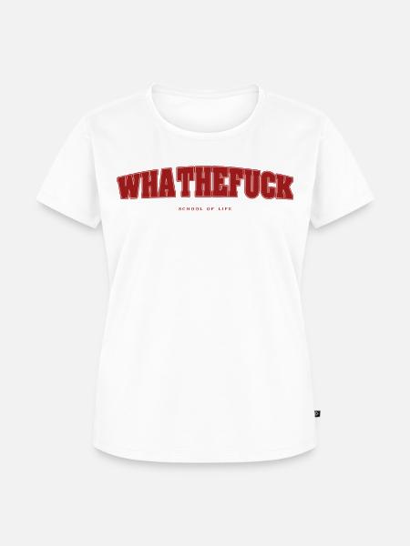 Schule des Lebens - Frauen Premium Bio T-Shirt - Weiß