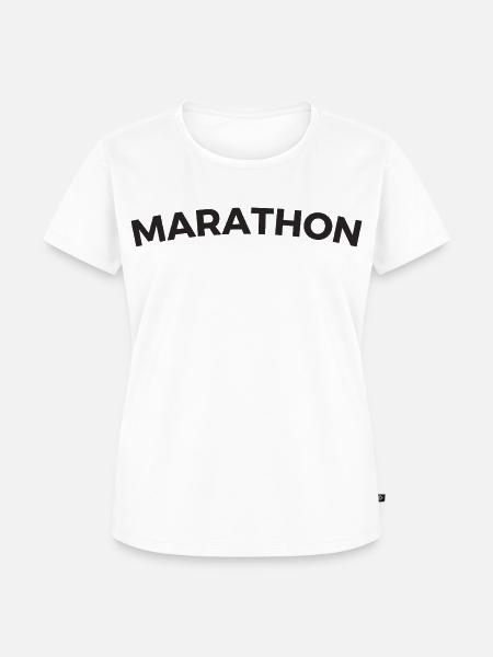 Marathon - Frauen Premium Bio T-Shirt - Weiß