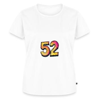 52 Symbole numérique - T-shirt Premium bio Femme - blanc - Devant - AI Model Female 172 dark (172cm)