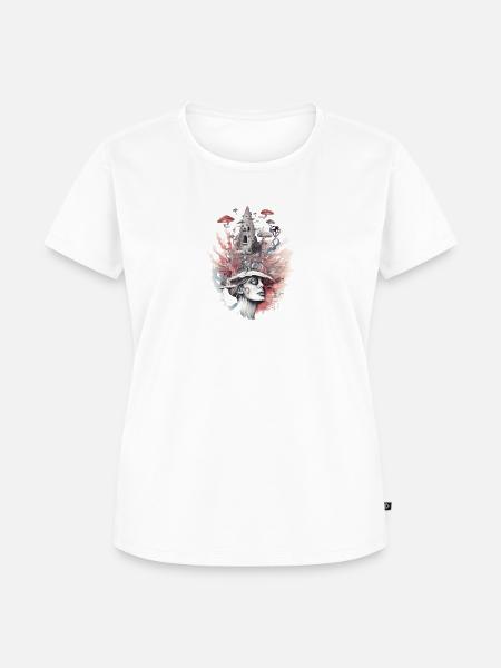 Trippy Schamane - Frauen Premium Bio T-Shirt - Weiß