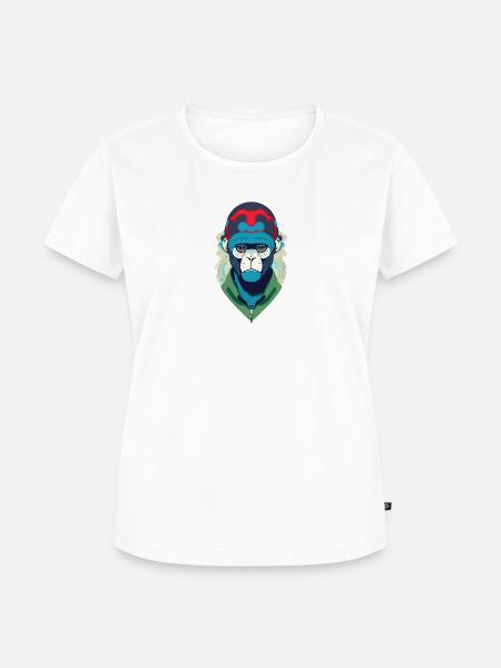 futuristic Ape - Frauen Premium Bio T-Shirt - 