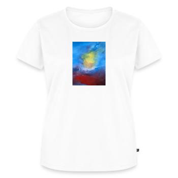AlenaKa - Frauen Premium Bio T-Shirt - Weiß - Vorne - AI Model Female 172 dark (172cm)