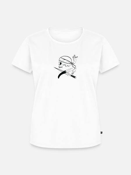 Eine Bandera Nera - Frauen Premium Bio T-Shirt - Weiß