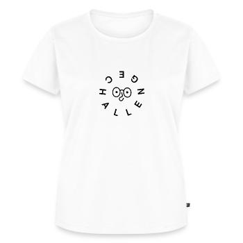 Défi 2024 accepté - T-shirt Premium bio Femme - blanc - Devant - AI Model Female 172 dark (172cm)