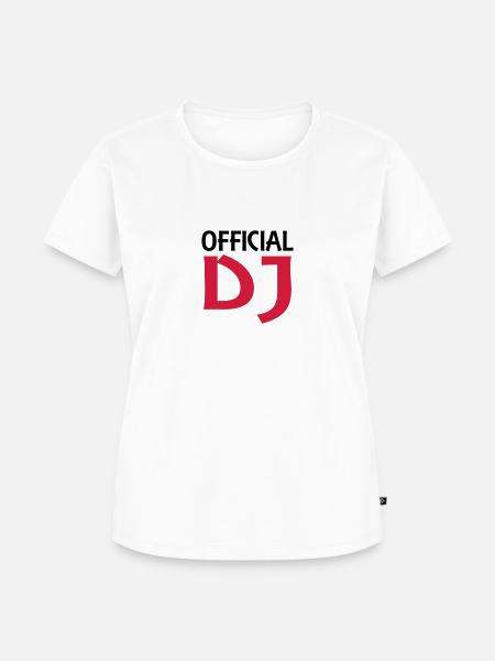 Official DJ - Frauen Premium Bio T-Shirt - Weiß