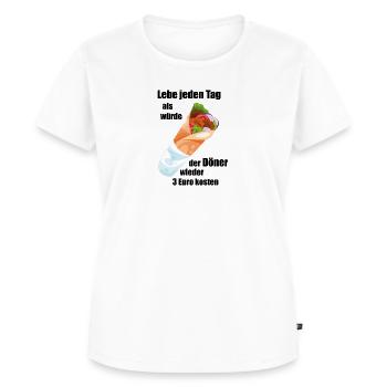 Döner - Frauen Premium Bio T-Shirt - Weiß - Vorne - AI Model Female 172 dark (172cm)