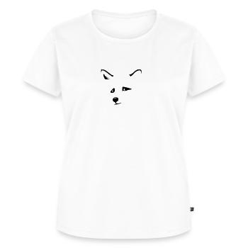Fuchskopf / fox head (1c) - Frauen Premium Bio T-Shirt - Weiß - Vorne - AI Model Female 172 dark (172cm)