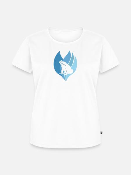 Frosch Teich - Frauen Premium Bio T-Shirt - Weiß