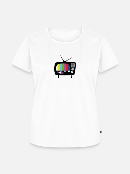 Fernseher - Frauen Premium Bio T-Shirt - Weiß