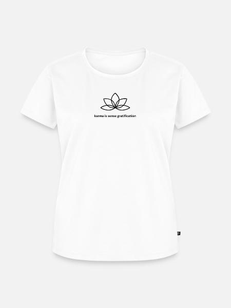 KARMA - Frauen Premium Bio T-Shirt - Weiß