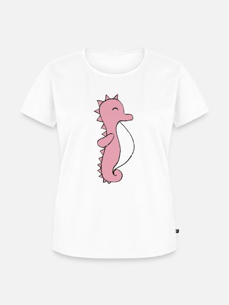 Seepferdchen - Frauen Premium Bio T-Shirt - Weiß