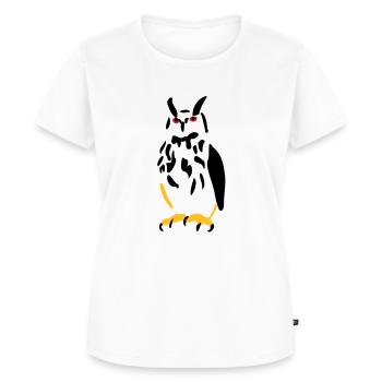 Eagle owl - Women's Premium Organic T-shirt - white - Front - AI Model Female 172 dark (172cm)