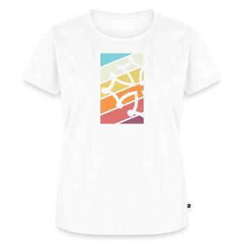 Kreuz Occitane Farben, Fibonacci. - Frauen Premium Bio T-Shirt - Weiß - Vorne - AI Model Female 172 dark (172cm)
